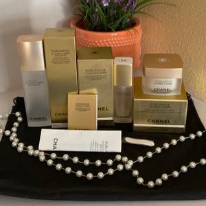 Chanel Sublimage empty jars gold collection